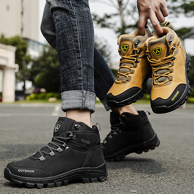 Crossfit Outdoor - Winter Snow Boots Men Anti-slip Warm
