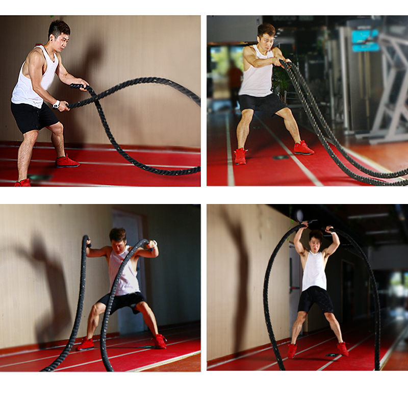 9M/12M/15M Fitness Battle Rope - đánh giá và giá Crossfit No Equipment Workouts